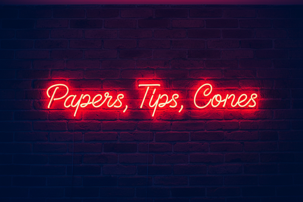 Papers, Tips, Cones