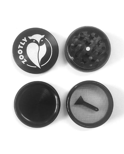 Aluminium Grinder 4 Piece (Black) - Zootly