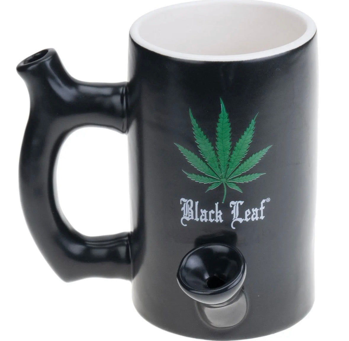 Black Leaf Wake & Bake Pipe Mug