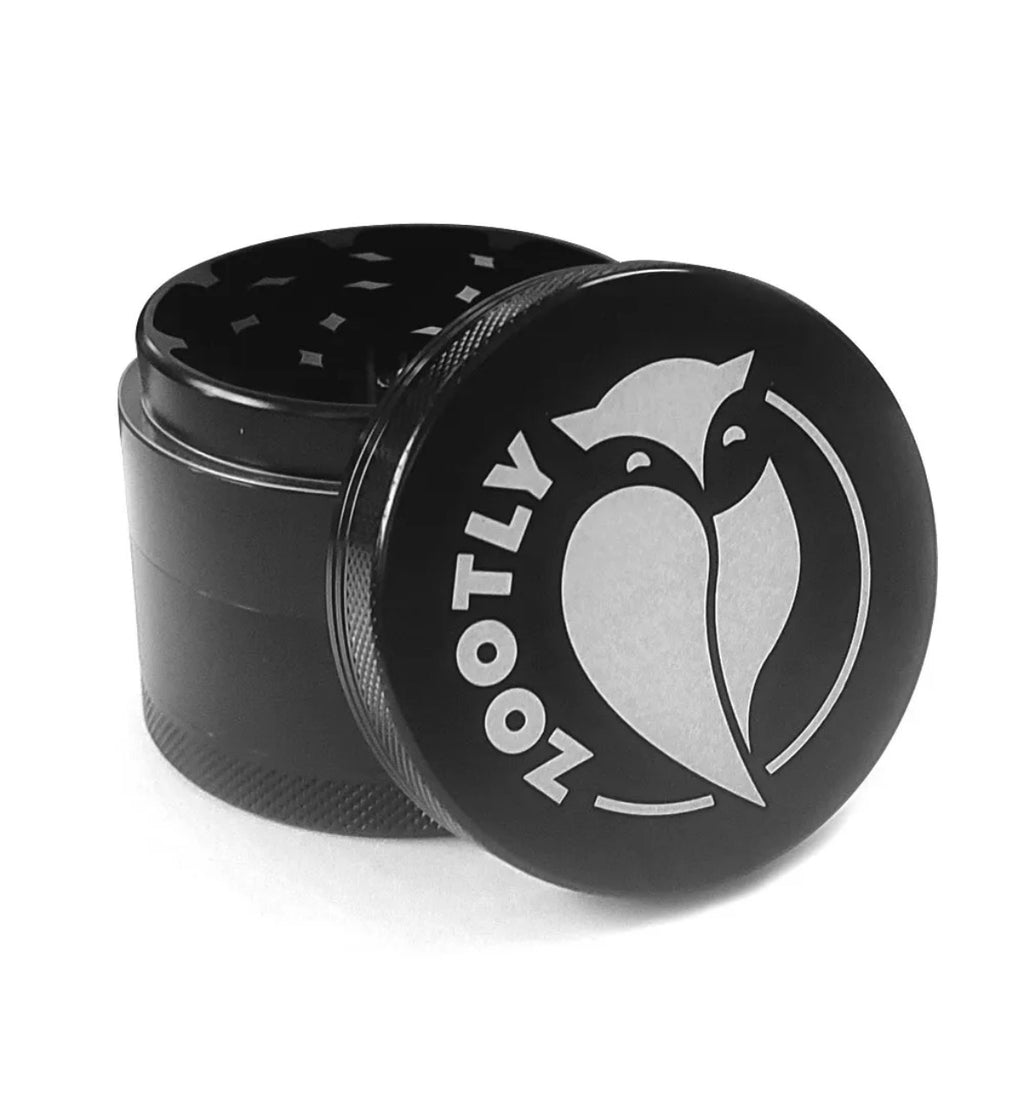 Aluminium Grinder 4 Piece (Black) - Zootly