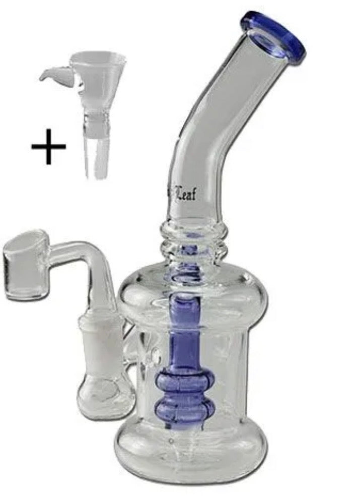 Black Leaf Percolator Bong – Herbs + Oil