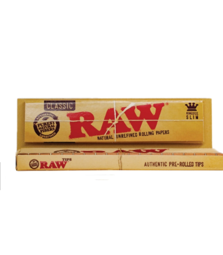 RAW Paper – Connoisseur king Size and Pre-Rolled Tips