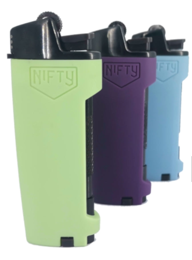 Nifty 2-In-1 Refillable Lighter + One Hitter Pipe